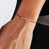 SILK Morse Code - Bracelet 925 Sterling Silver